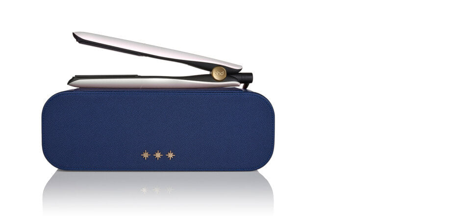 GHD Gold Hair Straightener in Iridescent White